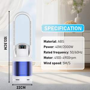 <span class=keywords><strong>2026</strong></span> नया पोर्टेबल इलेक्ट्रिक रिमोट कंट्रोल 3 1 शांत और गर्म ब्लेडलेस प्रशंसक में एयर प्यूरीफायर फ़ंक्शन हेपा 13 फिल्टर - Product Image 6