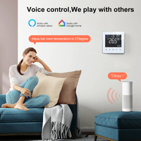 Thermostat de chauffage au sol intelligent Tuya WiFi Zigbee Modbus avec écran tactile LCD couleur et programmation hebdomadaire