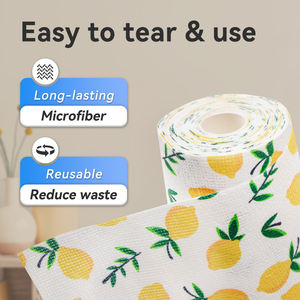 कस्टम डिस्पोजेबल रसोई मुद्रित माइक्रोफाइबर सफाई तौलिया के लिए रोल में एक रोल में एक रोल में एक रोल में - Product Image 2