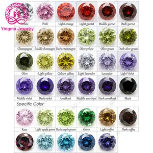 Factory Wholesale Price 100pcs Per Bag Cz Zircon Diamond Stone Synthetic Gemstone Cubic Zirconia For Jewelry