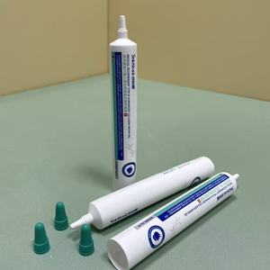 white pharmaceutical-grade <b>plastic</b> squeeze <b>tube</b>, specially designed for medical collagen gel, scar repair gel and skincare ointm - Product Image 1