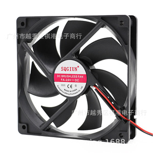 พัดลมระบายความร้อน Sqgiun 120 มม. แบบ DC ขนาด 120x120x25 มม. 24V พัดลมแบบแกนสำหรับอุตสาหกรรม สำหรับระบายความร้อนของเครื่องจักร - Product Image 2