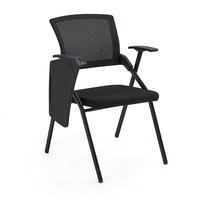 Chaise de formation avec accoudoir pliant réglable en plastique moderne pour salle de conférence Utilisation scolaire pour l'étude Utilisation de la tablette d'écriture