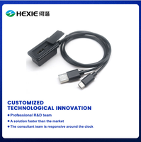 Cable de Extensión con Doble Puerto de Carga USB Tipo C, Certificado CE RoHS, para Montaje en Panel Externo, con Malla de Protección y Revestimiento de PVC, para Mochilas y Equipaje