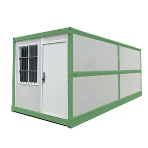 20英尺40英尺绿色框架易于组装预制可折叠集装箱房屋南非尼日利亚预制住宅