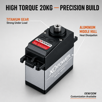 Servomoteur RC 20 kg à engrenages en titane, sans noyau, étanche, numérique, à couple élevé, pour robot, XQ-POWER XQ-S4020D, direct usine, 6,0 V
