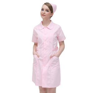 Haute qualité unisexe Poly coton hôpital laboratoire manteaux emballage personnalisé à la mode gommages infirmière médecin uniforme - Product Image 4