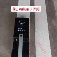 Peinture thermoplastique pour marquage routier au Qatar, Moyen-Orient, application à chaud par pulvérisation pour voies rapides, rues urbaines, zones de stationnement, chaussées