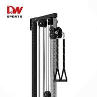 DWsport Personnalisation OEM ODM Station de musculation murale avec système de poulies doubles pour entraînement fitness et machine de tirage vertical à usage domestique