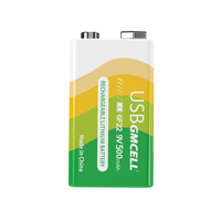 Gmcell 1.5V 1500mAh Rechargeable USB Charger 14500 lipo cell Li-ion AA Battery Multiple Protection Safe Cell Size