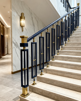 Grande demande Style moderne Vente directe d'usine Broches métalliques Balustrade de balcon Rampes d'escalier en aluminium Garde-corps pour l'intérieur