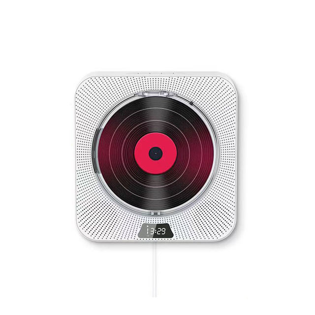Q200 Home Wall Mountable CD Player BT Speaker Remote Control FM Radio TF Card U Disk 3.5mm Headphone LED Display