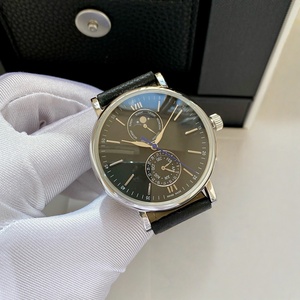 Montre-bracelet mécanique de haute qualité, best-seller, avec phases de lune, design tendance et bracelet noir - Product Image 3