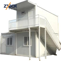 Maisons modulaires préfabriquées de luxe ZYBOX, assemblables, modernes, détachables, portables, 10 pieds, 20 pieds, 40 pieds, en kit, type conteneur