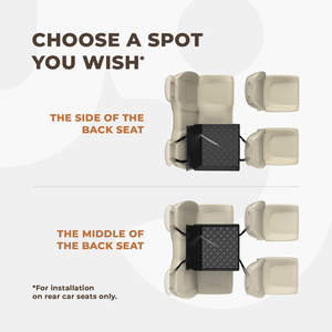 Asiento de coche estable reforzado para perros con 4 correas de sujeción Asiento robusto e impermeable para mascotas para el asiento trasero del coche - Product Image 6