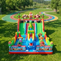 Toboggan gonflable écologique pour parc d'attractions, école, carnaval et location commerciale d'événements