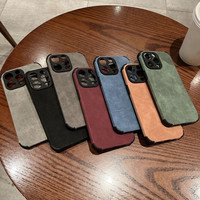 Étui de téléphone portable antichoc en cuir artificiel KINGSOUL, style Ins, coque arrière protectrice à clipser, couleurs personnalisables