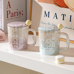 MM Ins-style Creative Personnalisé Gradient Tasse en Céramique Tasse à Café de Lait Haute Apparence Bureau Sens Supérieur Tasse Tasse à Eau - Product Image 2