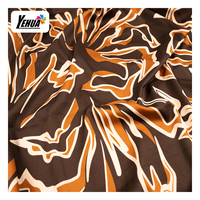 Tissu de costume en polyester et élasthanne imprimé, tissé crêpe, extensible dans les quatre sens, double couche, sergé 75D 100D