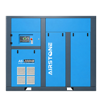 Compresor de Aire de Tornillo de Alto Flujo OEM Airstone 160KW 200HP 7-12Bar Velocidad Fija IP54 Directo de Fábrica