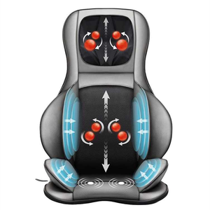 Verstellbares 3D <span class=keywords><strong>Shiatsu</strong></span> Nacken-, Rücken-, Taillen- und Oberschenkel-Ganzkörpermassagekissen mit Heizkissen und Luftsitzkissen - Product Image 1