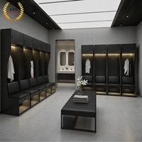 Casier de rangement fitness étanche en HPL personnalisé avec serrure électronique, panneau stratifié haute pression, pour vestiaire de football, OEM ODM