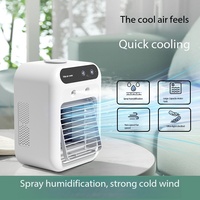 Ventilateur rafraîchisseur d'air portable Hoteacol pour la maison avec fonction de refroidissement puissante en ABS+PC