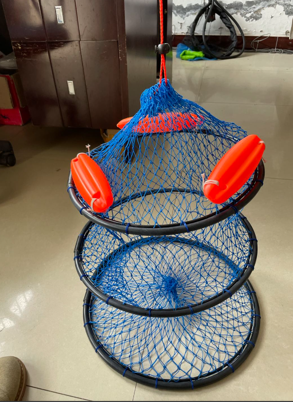 Three Ring Plastic Coated Hoop Net - Superior Fishing Gear