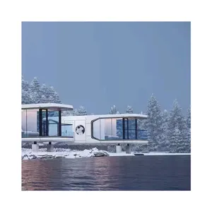 Capsule Type Prefab Container House Modular Home Water Floating Hotel Tiny House