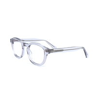 Lunettes optiques classiques unisexes en acétate transparent avec logo personnalisé, anti-lumière bleue