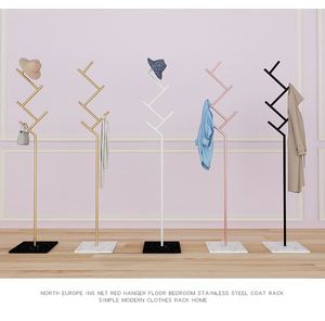 Nuevo diseño nórdico Simple dormitorio Metal hierro piso de pie abrigo <span class=keywords><strong>perchero</strong></span> - Product Image 5