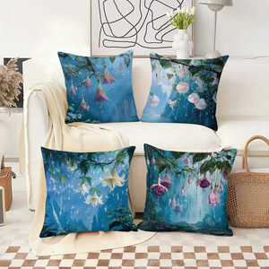 Bunga-bunga hutan yang mempesona turun-turun seperti tetesan embun di bantal sofa yang nyaman - Product Image 2