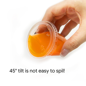 Envase de plástico desechable para condimentos 4oz taza de salsa PLA con tapas para llevar - Product Image 3