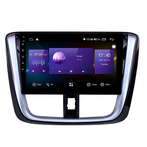 Lecteur Dvd de voiture avec écran IPS, autoradio, 10 pouces, à 8 cœurs, avec Wifi, stéréo, sous Android 10, 2 din, pour <span class=keywords><strong>Toyota</strong></span> Vios <span class=keywords><strong>Yaris</strong></span> 2014 2015 2016 2017 - Product Image 1