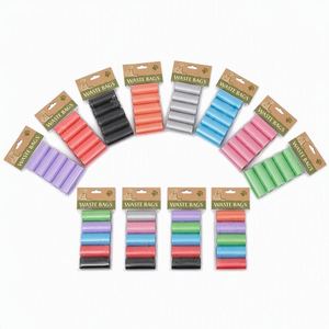 Distributeur de sacs à déjections canines en plastique recyclé durable, avec logo personnalisé, pour la promenade en extérieur - Product Image 1