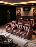Hochwertige Maßgefertigte Heimkino-Sofas, Private Kellerkino- und Heimkino-Sitzgruppen