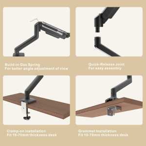 Hợp kim nhôm hiển thị Mount Arms phụ kiện máy tính - Product Image 5