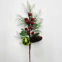 Branches de sapin artificielles en aluminium pour décorations de jardin, brindilles de canneberge artificielle scintillantes pour lacs et jardins, branches d'arbre LED éternelles