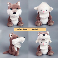Peluche réversible et transformable : Dinosaure, Panda, Hippopotame, Cochon, Loup, Mouton, Licorne, Renard, Pingouin