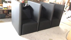 Asiento <span class=keywords><strong>triple</strong></span> Salón de belleza Silla de spa Lavado de cabello Champú Silla Estación de champú Fregadero y silla - Product Image 3