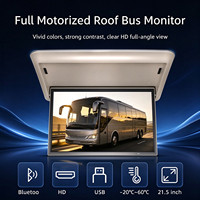 Moniteur TV Android motorisé pour voiture, 21,5/22 pouces, montage au plafond, Full HD, écran rabattable pour autocar, camping-car, fourgonnette