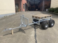 Ceppo da giardino del trattore forestale Atv di nuovo arrivo con il rimorchio del legname del caricatore della gru