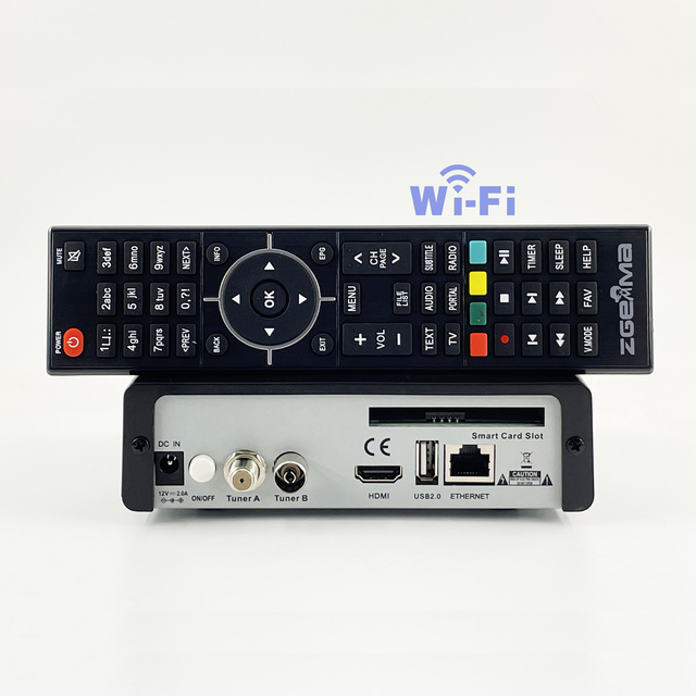 1080p Enigma2 Linux OS Digital Satellite TV Receiver DVB-S2X Multistream + DVB-T2C Smart TV Card Decoder for H8.2H+ Oscam UK