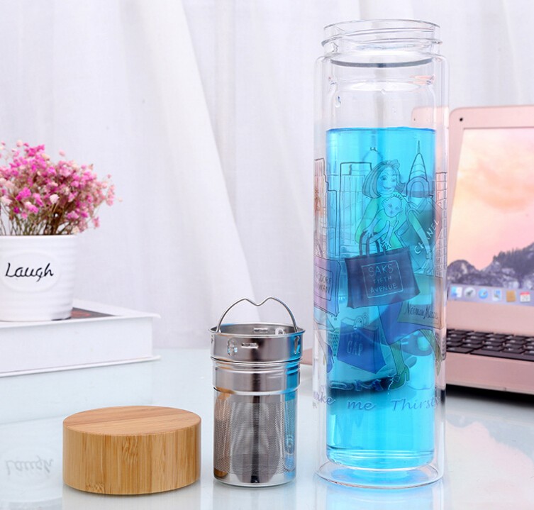 Shanghai Linkand Borosilicate Sport Glass Water Bottle