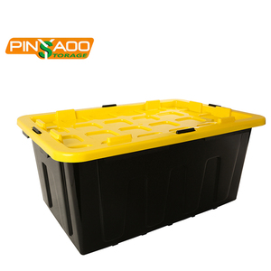 China Best Seller Portable 27 Gallon 100L Plastic Storage Tote Bin Box On Sale