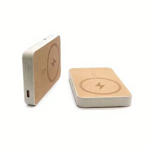 Nuevo Banco de Energía de Corcho Sostenible Personalizado 2026 con Compatibilidad MagSafe de 10000mAh para Viajes y Desplazamientos Ecológicos - Product Image 2