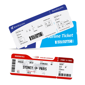 Bán buôn tùy chỉnh nhiệt giấy hãng hàng không vé lên máy bay vượt qua in ấn chất lượng cao hãng hàng không lên máy bay vượt qua - Product Image 3