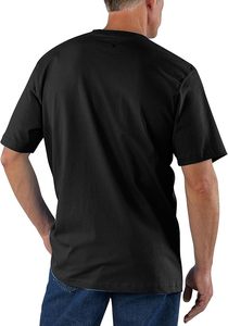New Men's Casual Loose Fit 220g Jersey Short-Sleeve <b>Pocket</b> <b>T</b>-<b>Shirt</b> 100% Cotton Digital Printing Letter Design Eco-Friendly Quick - Product Image 2