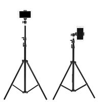 210cm diffusion en direct maquillage anneau support de lumière support de téléphone portable supports photographie trépied pour appareil photo Smartphone