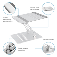 Nouveau support portable en aluminium pour ordinateur portable 2026 – Support pliable élégant pour ordinateur portable, rehausseur de bureau pour MacBook Pro Air